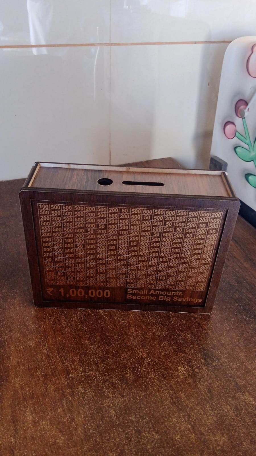 Wooden Money / Piggy Bank, Money Box (1 Pc / Pen Not Included) Wooden Money / Piggy Bank, Money Box (1 Pc / Pen Not Included)